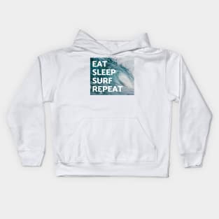 Eat Sleep Surf Repeat Kids Hoodie